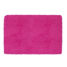 Fluffy Bedroom Rug 4’ x 2.6’ Anti-Skid Shaggy Area Rug Decorative Floor Carpet Mat for Nursery Bedroom Living Room (Option: RugFloorMatRose)